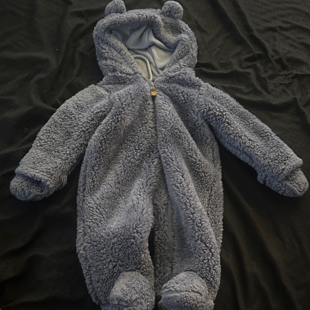 Carter's Soft Blue Fleece Footie
